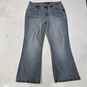 Vintage Y2K Zana-Di Premium Blue Wide Leg Jeans Womens 18S